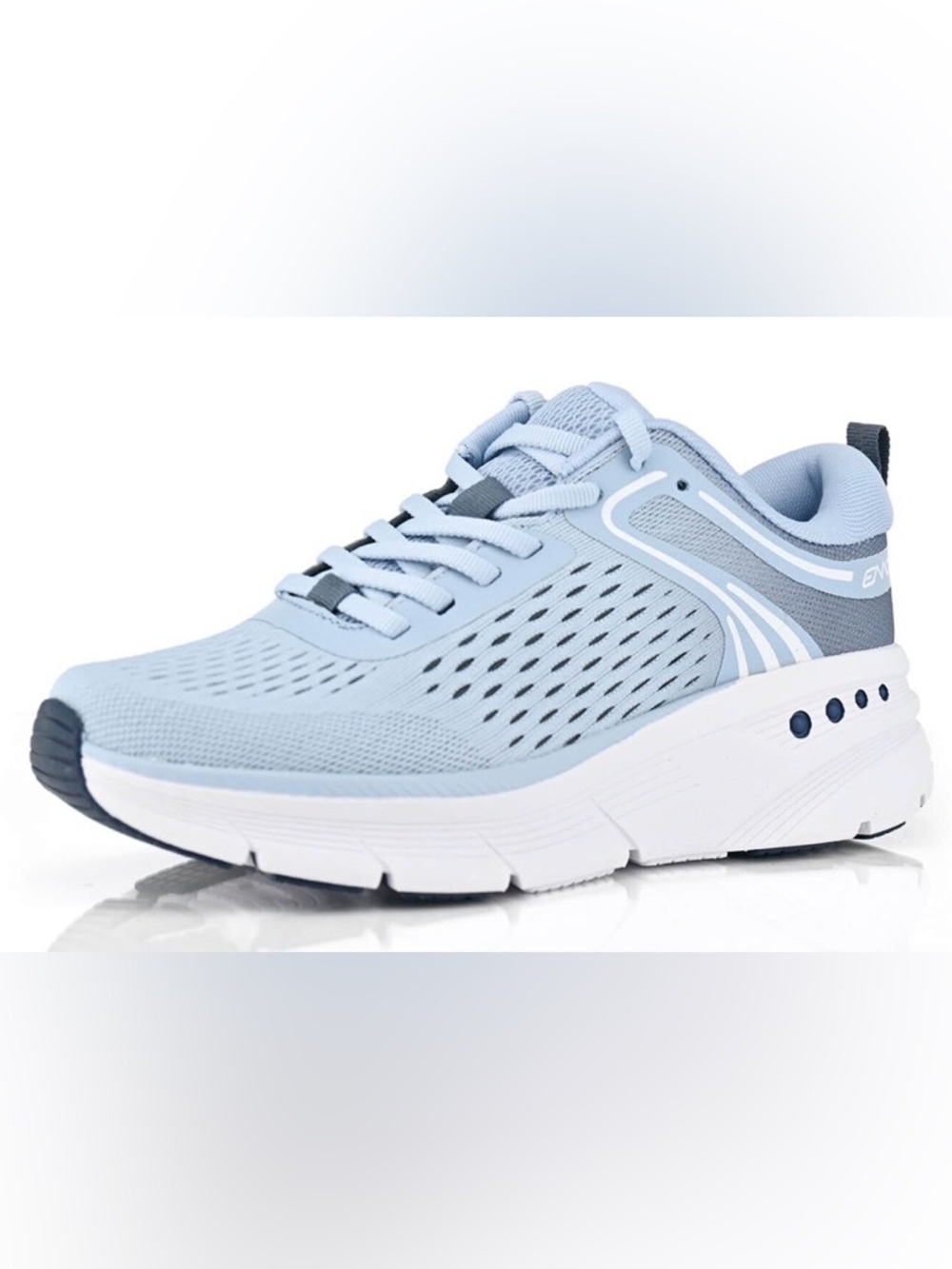 Easy Spirit Women’s 6W Maxine2 EMOVE Blue & White Walking Leisure Trainer Shoe